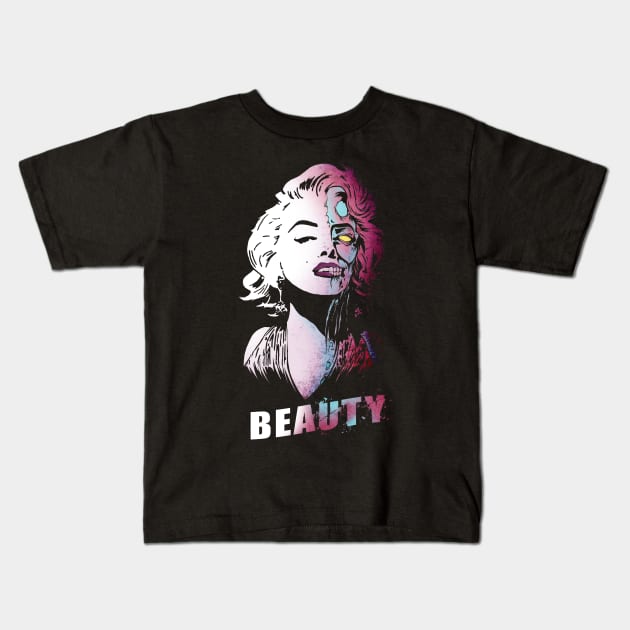 Marilyn Monroe: Beautiful Dead Chick Kids T-Shirt by willblackb4